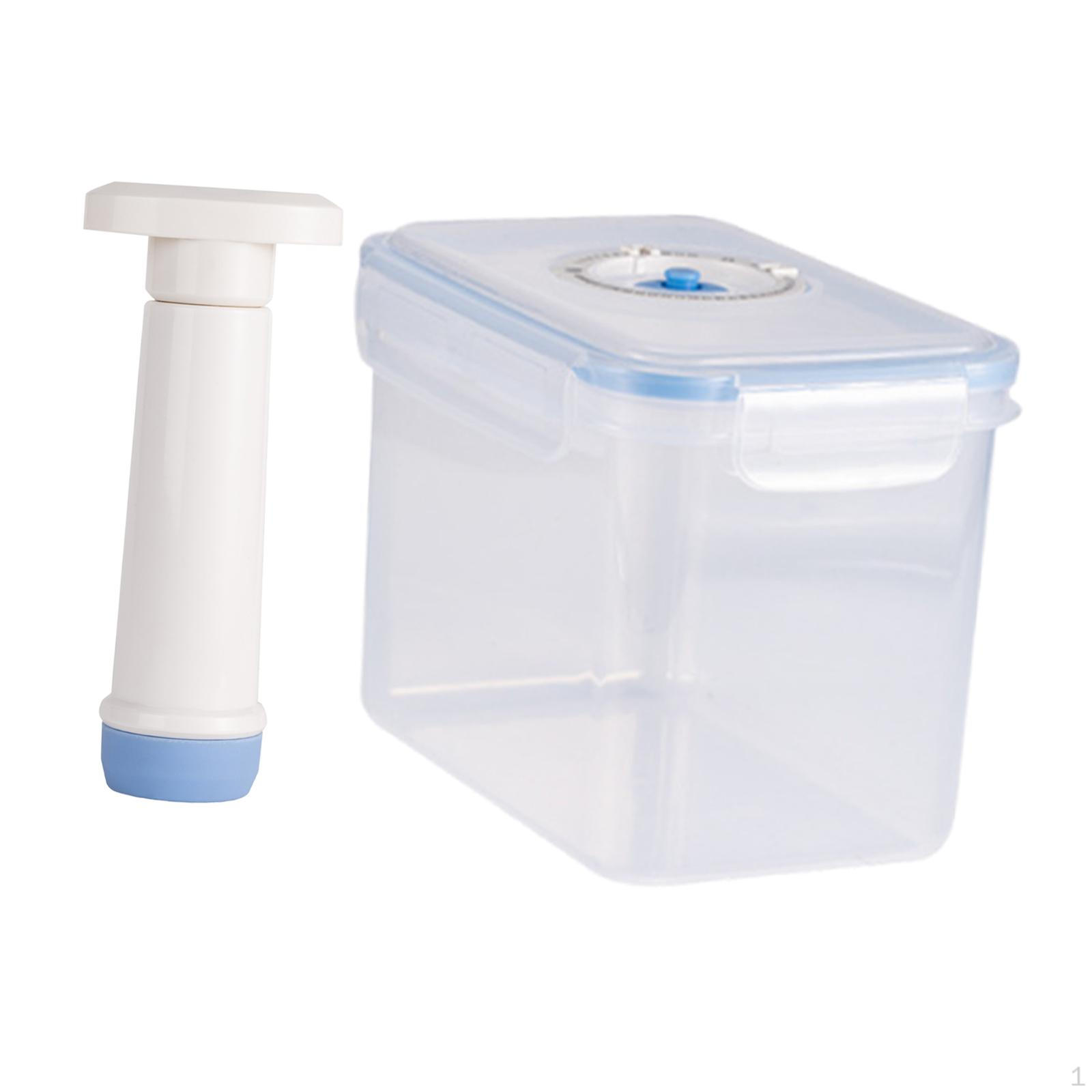 Luftdichter Lebensmittelbehälter mit Vakuumpumpe zur Frischhaltung von Salaten 2L B