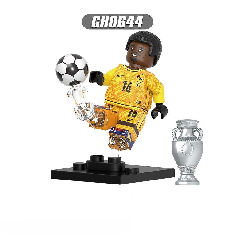 Das G0183 Berühmter Fußballspieler Star Nummer 16 26 10 19 2 7 11 Modellbausteine MOC Steine Set Geschenke Spielzeug yellow
