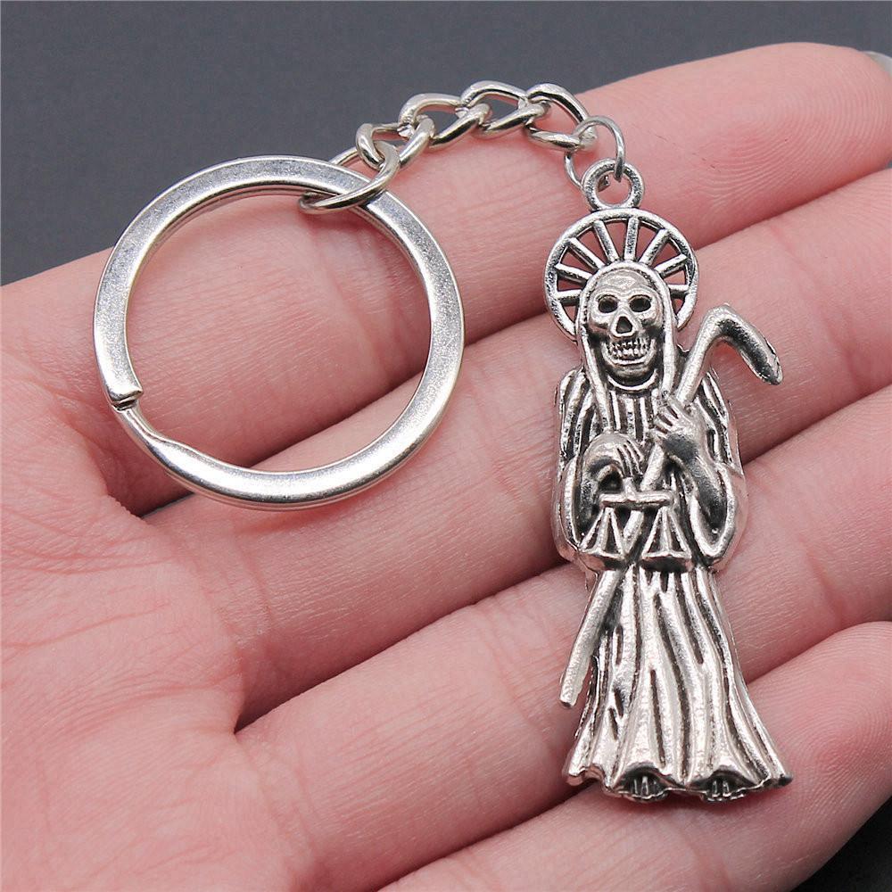 Totenkopf Adler Schlüsselanhänger Herrenschmuck Jahrestag Elegante Günstige Niedliche Sachen A30-1pcs-51x19mm