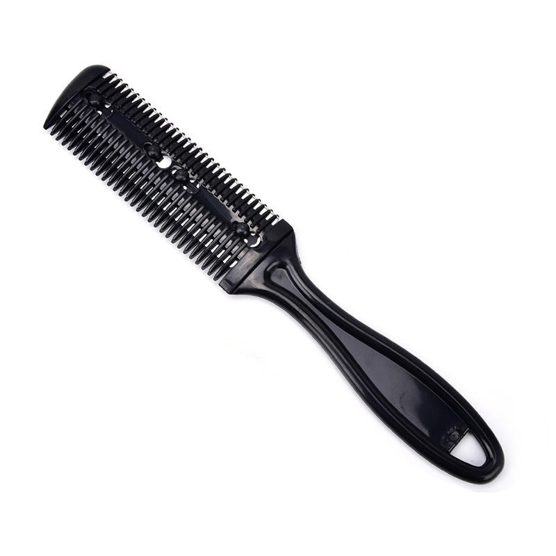 Effilierkamm Professioneller Trimmer Shaper Rasierklinge Haarschneider schwarz