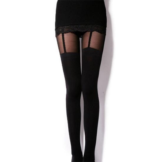 1 Paar Frauen Sexy Strumpfhosen Strap Back Strümpfe Oberschenkel