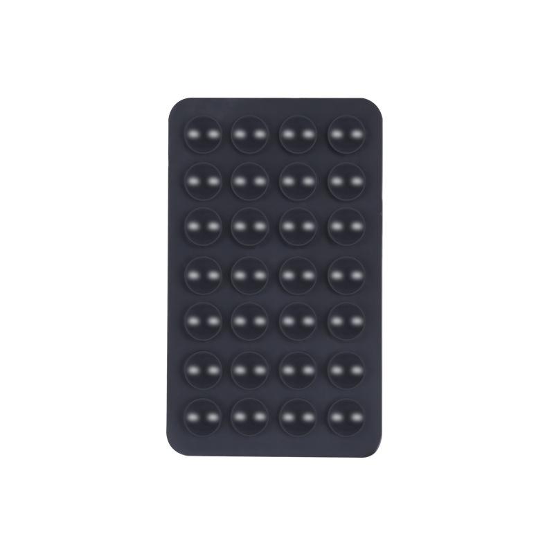 Silikon-Saugnapfhalterung für Handyhüllen, rutschfest, klebrig, für Mobiltelefone, starker Griffhalter für Selfies und Videos schwarz