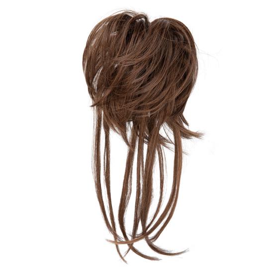 Chignon-Perücke, natürlich, dekorativ, weich, für Damen, Haarverlängerung, künstlicher Haarknoten, Dating-Versorgung E