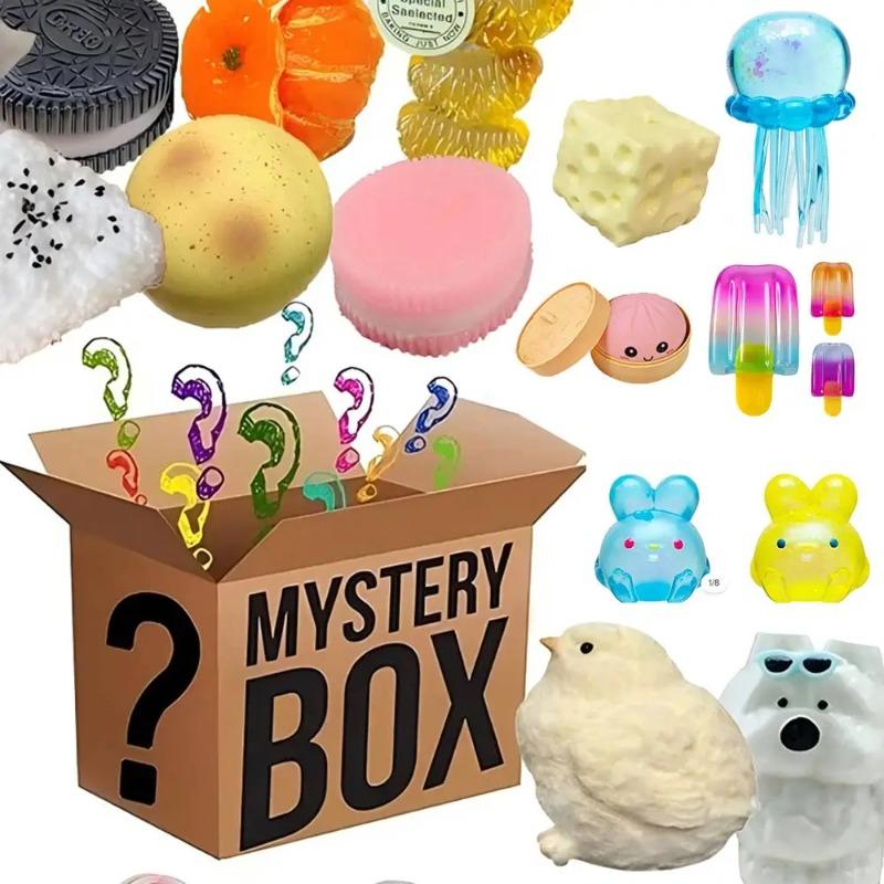 Blind Box Mystery Kawaii Katzenpfote Mochi Squishy Simuliertes Essen Fidget Spielzeug NEU Süßes Quetschfuß Spielzeug Antistress Stressabbau Random style 1pcs beige