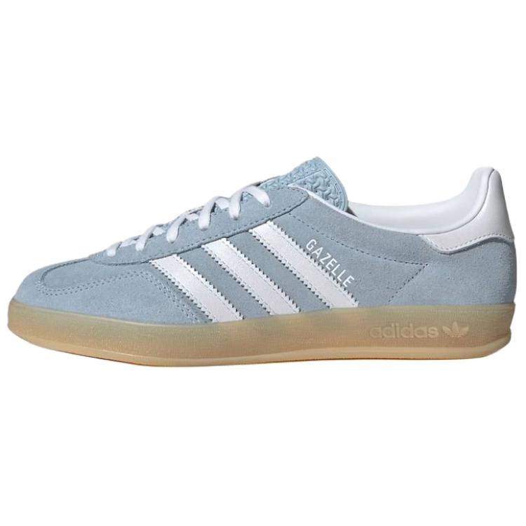 Adidas Originals Gazelle Indoor Leder Lässig Bequem Strapazierfähig Low-Top Sneakers Damen Sneakers Blau JQ7009 44