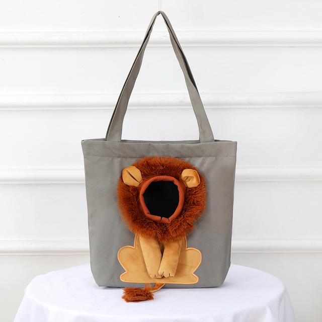 Tragetasche für Haustiere und Katzen, aus Segeltuch, tragbar, Bienen-Schultertrage für Hunde, Rucksack, Reiserucksack, Outdoor-Tragetasche für Hunde und Löwen S -in 3.5kg