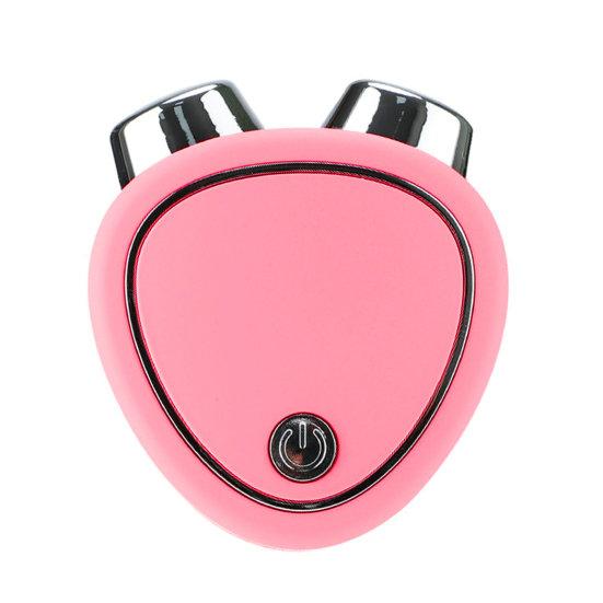 Gesichtsmassagegerät, Mikrostrom, strafft die Haut, Gesichtsstraffung, Abnehmen, Vibration, fördert die Durchblutung, Cellulite, Beine, Gesicht, Schulter, Kopf, Massagegerät rosa