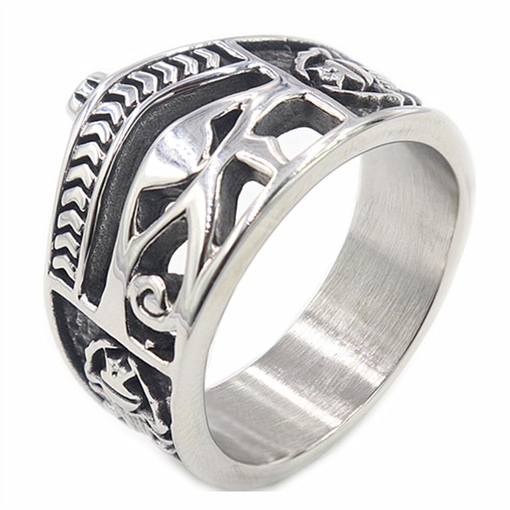 S925 Silber Ring Personalisierte Retro Auge von Horus Encore herren Ring Auge Ring 12
