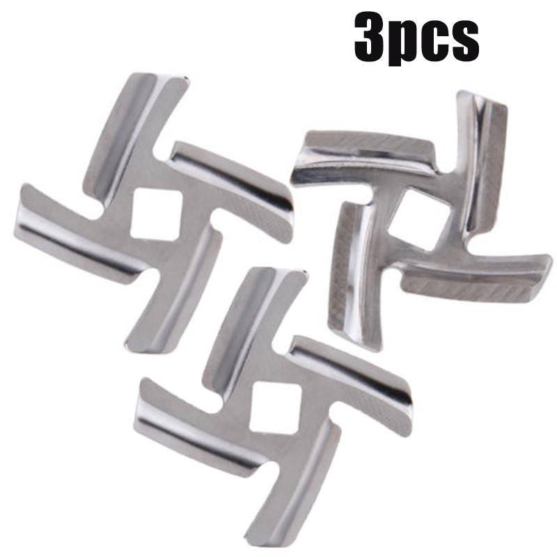 Edelstahl-Innenloch 8 mm Fleischwolf-Teileklinge für Fleischwolf der MGB-Serie 3PCS