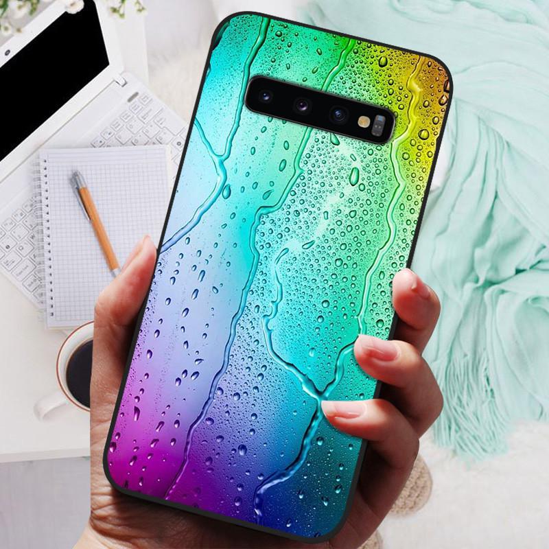 Hülle Für Samsung Galaxy S10 S 10 Plus S10E Handyhülle Niedliche Cartoon Bemalte Weiche TPU Hülle Für Samsung S10 S10+ S10E Schwarze Funda For Samsung S10E