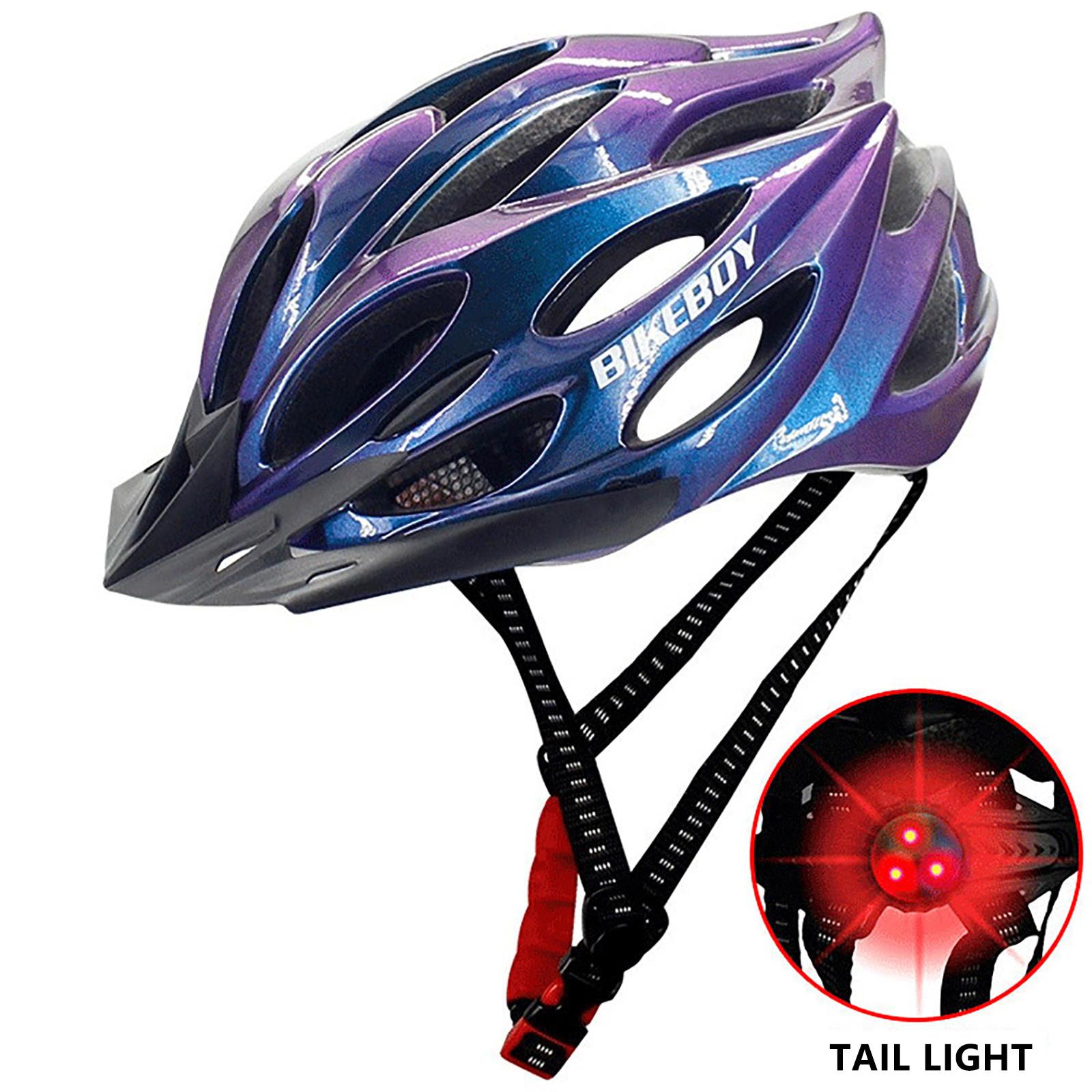 Fahrradhelm, leichter Fahrradhelm für Erwachsene, Fahrradhelm mit Rücklicht