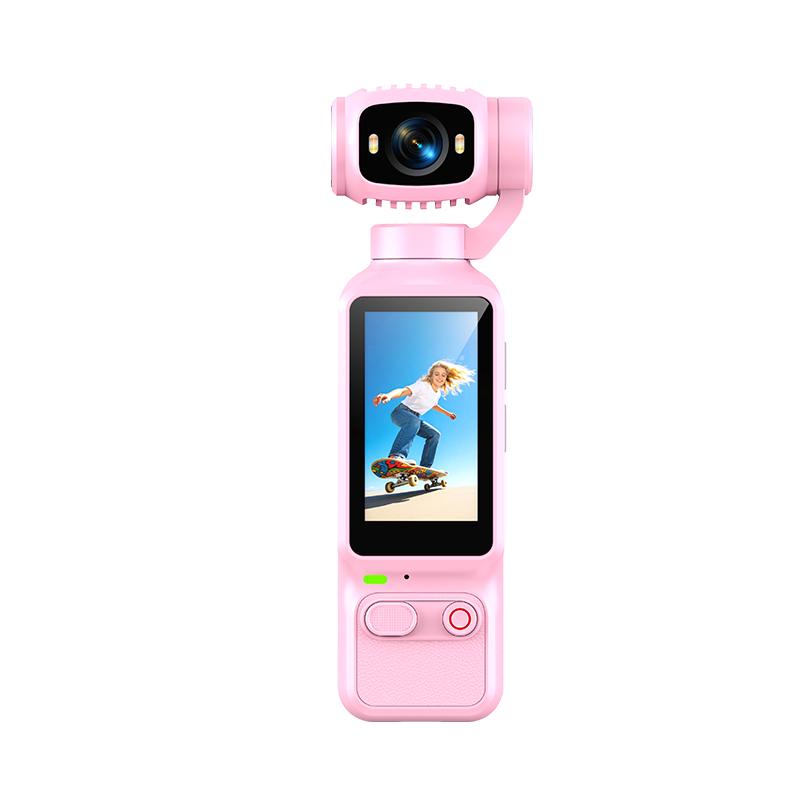 1080p Handheld Action-Kamera Digitalkamera Kameras Sport Mini Körperkamera Foto Unterhaltungselektronik With 32GB Card rosa