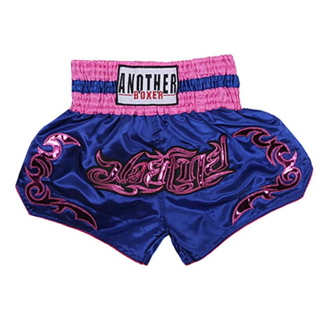 Muay Thai Shorts Top Qualität Kampf Kickboxen MMA Hosen Männer Frauen Kind Stickerei Kampfsport Boxen Trainingsausrüstung xs