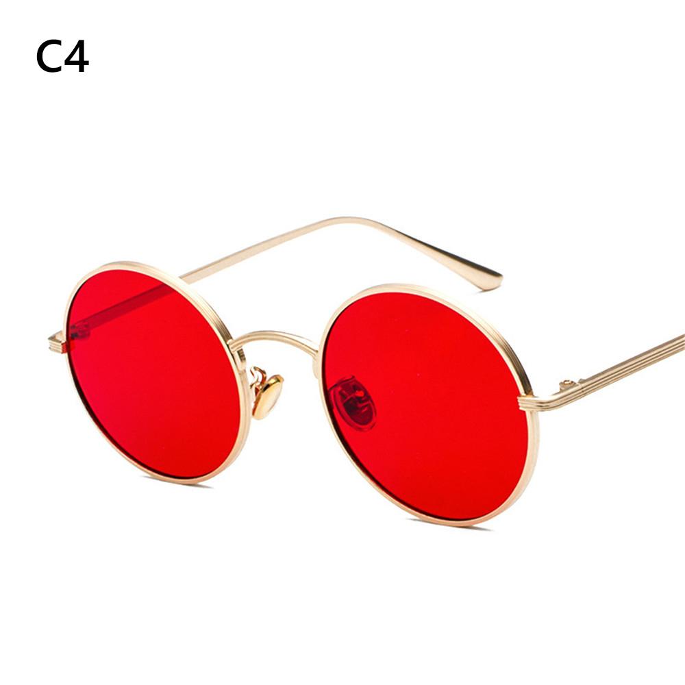 Mode UV-Schutz Kreisbrille Runde Form Sonnenbrille Steampunk Sonnenbrille Vintage Sonnenbrille Kreisbrille