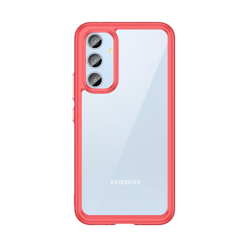 Für Hülle Samsung Galaxy A54 Hülle Samsung A33 A53 A73 A14 A13 A23 A54 5G Capas Transparent Farbe Klar Für Samsung A54 5G Hülle For Samsung A54 rot