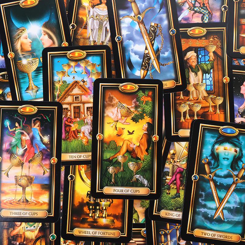 Einfaches Gilded English Board Game Divination Prediction Multiplayer Game orange