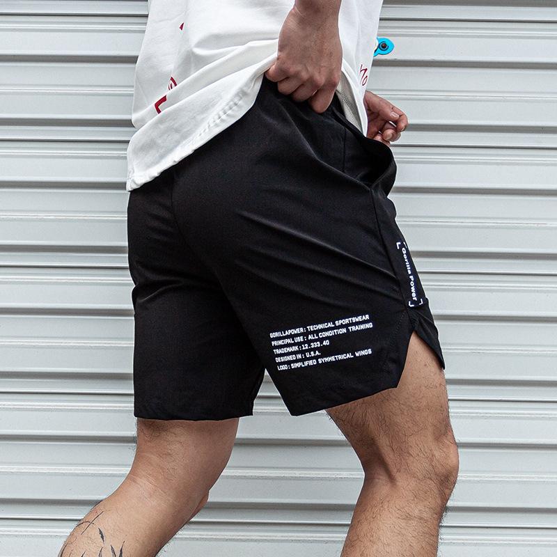 Männer Shorts Leichte Dünne Kurze Hosen Laufen Squat Fitness Shorts Männer GYM Tragen Schnell trocknende Kordelzug Shorts XXXL schwarz