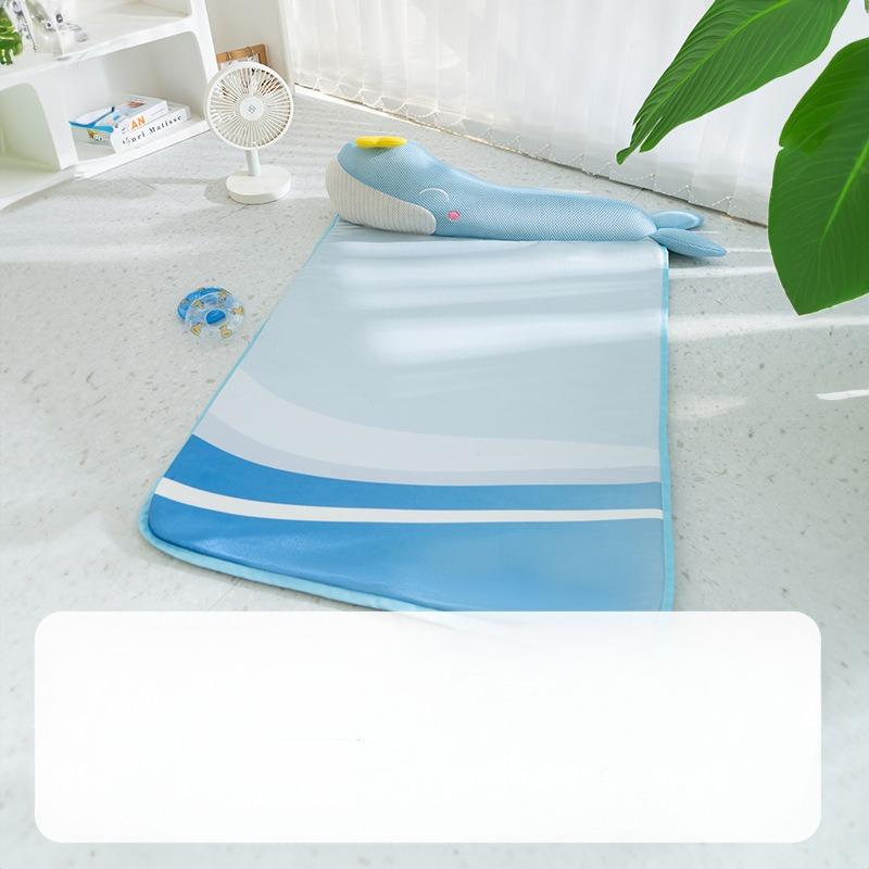 Atmungsaktive Haustiermatte für Frühling und Sommer Katze und Hund Schlafen mit Kissen Katzenbett Hundestreu Katzenstreu 80*60 gray