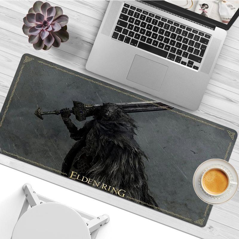 Elden Ring Große XXL Gaming Laptop Computer Schreibtisch Matte Maus Pad Maus Matte Notbook Mauspad Gamer Für PC Maus Teppich LockEdge900x400x2mm