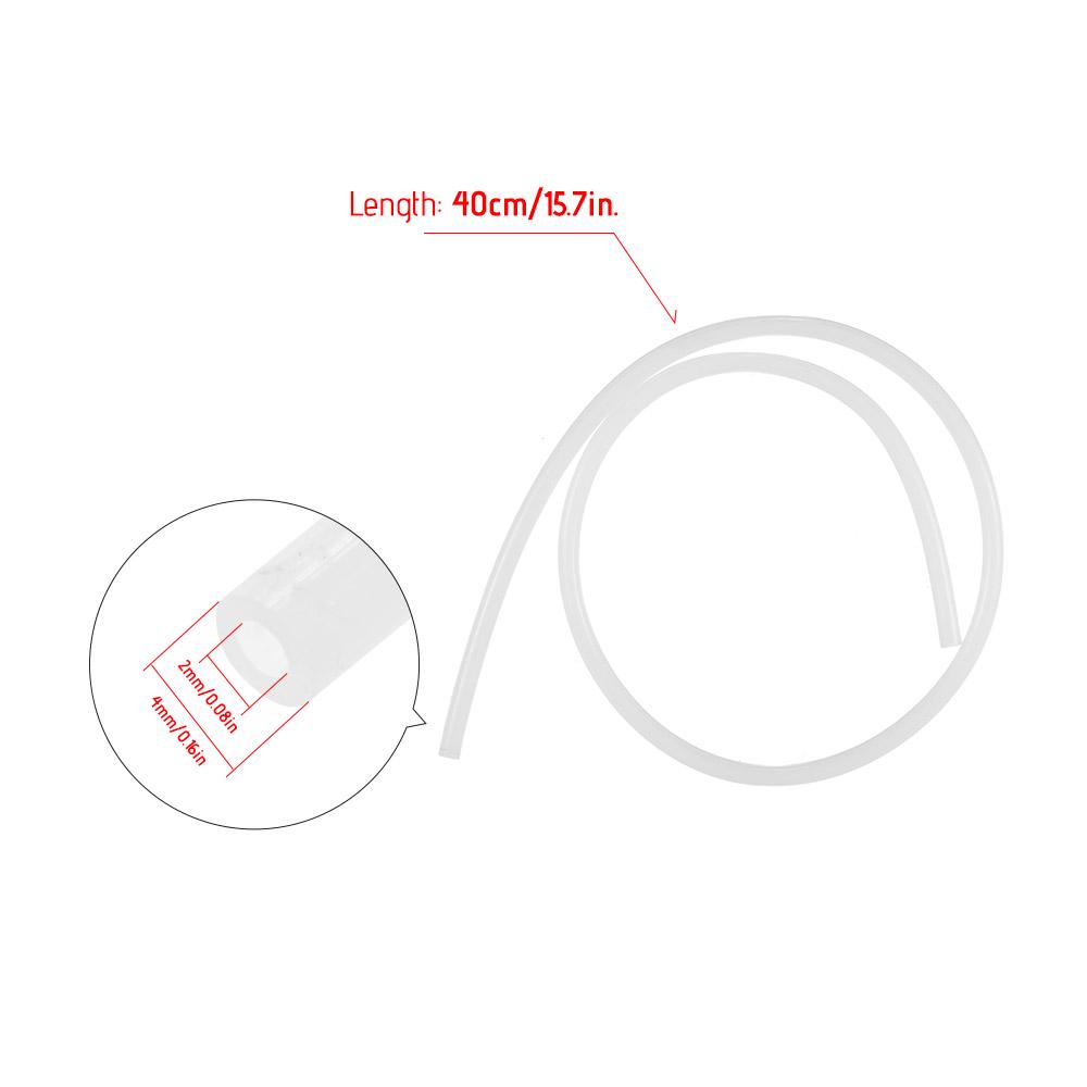 Creality 3D PTFE-Teflon-Bowdenschlauch, 2 mm Innendurchmesser, 4 mm Außendurchmesser, 40 cm Länge für Ender-3 3D-Drucker, 1,75 Filament, weiß