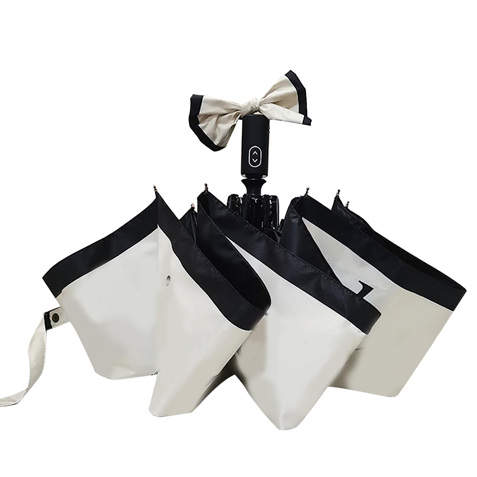 Französischer Vintage-Regenschirm Automatischer 3-fach Faltbarer Regenschirm Tragbarer Reise-Sonnen-Regen-Schirm