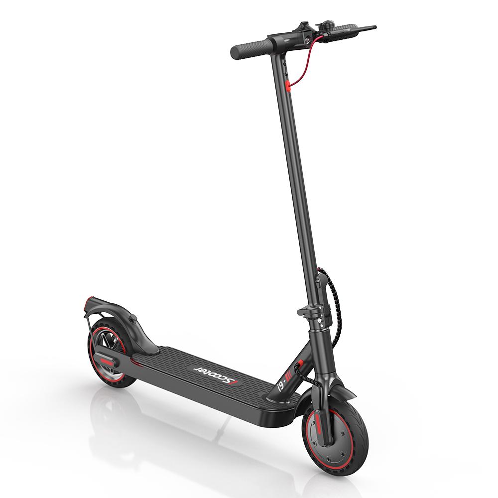 iscooter i9 Klappbarer Elektroroller für Erwachsene 36V7.5Ah Batterie 350W Motor 8.5 Zoll Straßenreifen Outdoor-Fahren Elektroroller schwarz