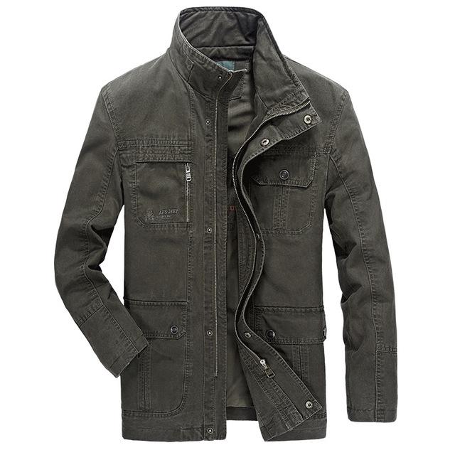 Hochwertige Jacke für Herren, Militär, Frühling und Herbst, Armee-Jacken, solide Baumwolle, männliche Jacke M