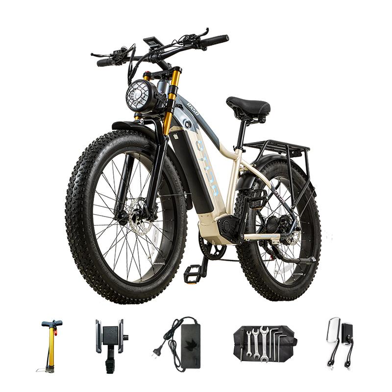 OTIDA Neues RX50 1500W 50 km/h Elektrisches Mountainbike, 48V 20Ah Lithium-Akku, 26-Zoll Fatbike, Elektrofahrrad für Erwachsene