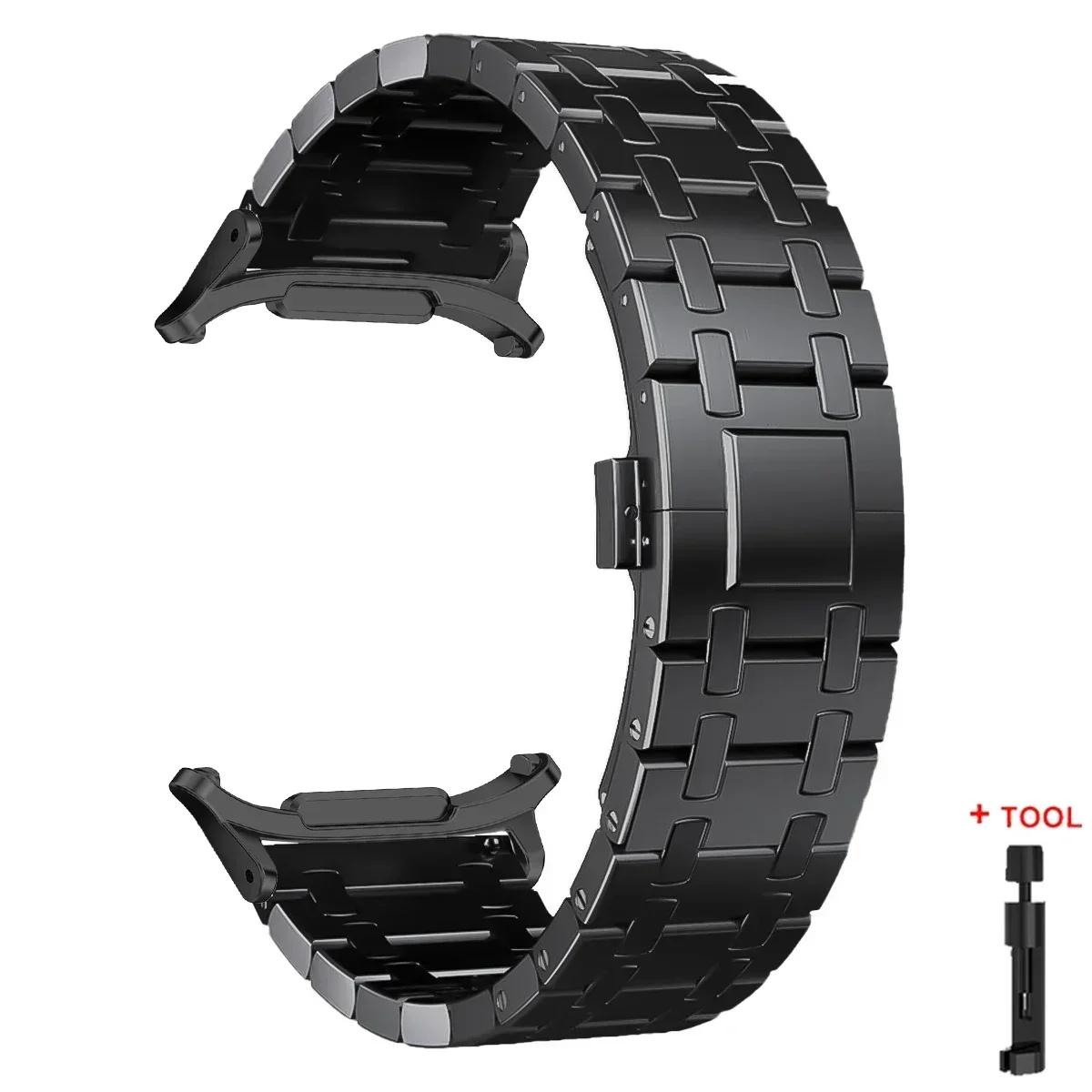 Luxuriöses Titanarmband für Samsung Watch 7 Ultra 47mm Uhrenarmband Gliederarmband für samsung galaxy ultra 7 47MM Metallarmband ohne Lücken watch ultra 47mm