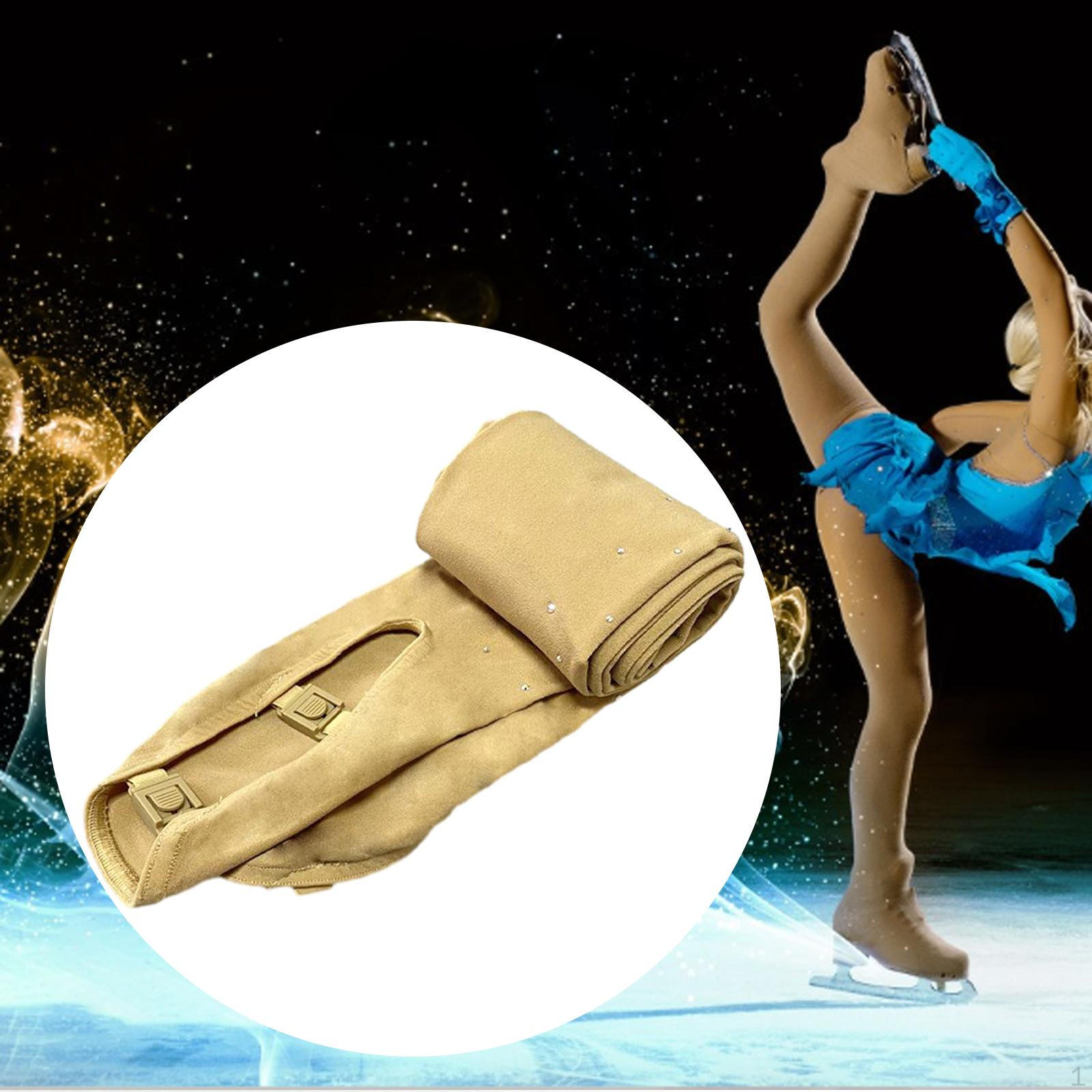 Eiskunstlauf-Strumpfhose, Eisstiefel-Strumpfhose, Socken, Hose mit Doppelschnallen, Strümpfe, Leggings S to M