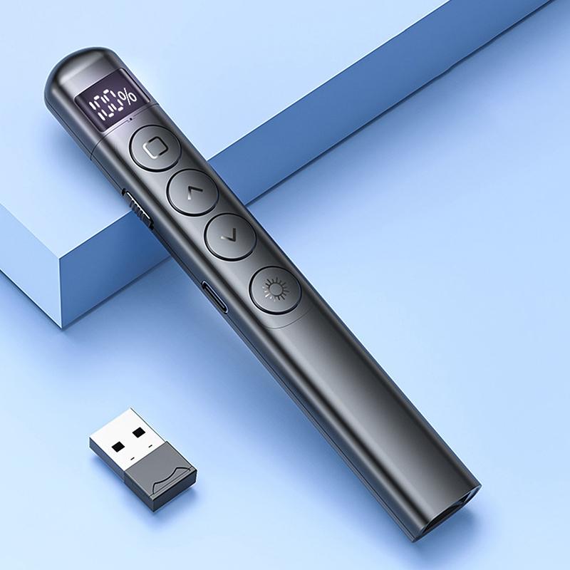 Ppt Fernbedienung Stift Steigern Sie die Produktivität Elektronische Aufladbare Lehre Demonstration Präsentation Laserpointer Vielseitigkeit schwarz
