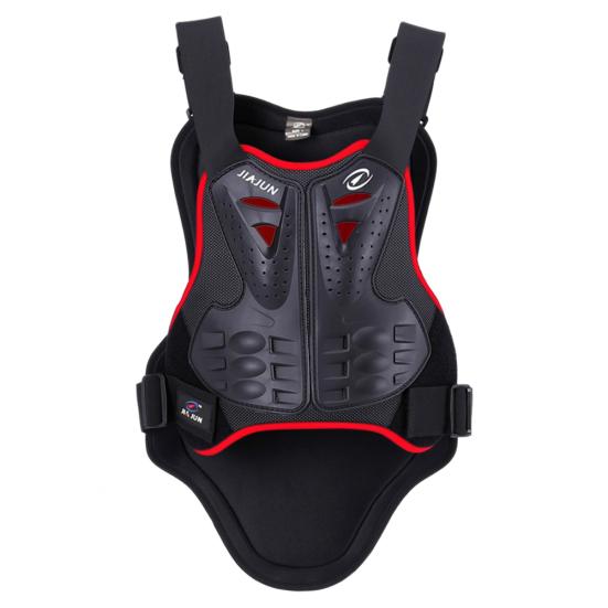 Unisex Motorrad Motocross Racing Brustweste Rücken Wirbelsäulenschutz Rüstungsausrüstung M rot