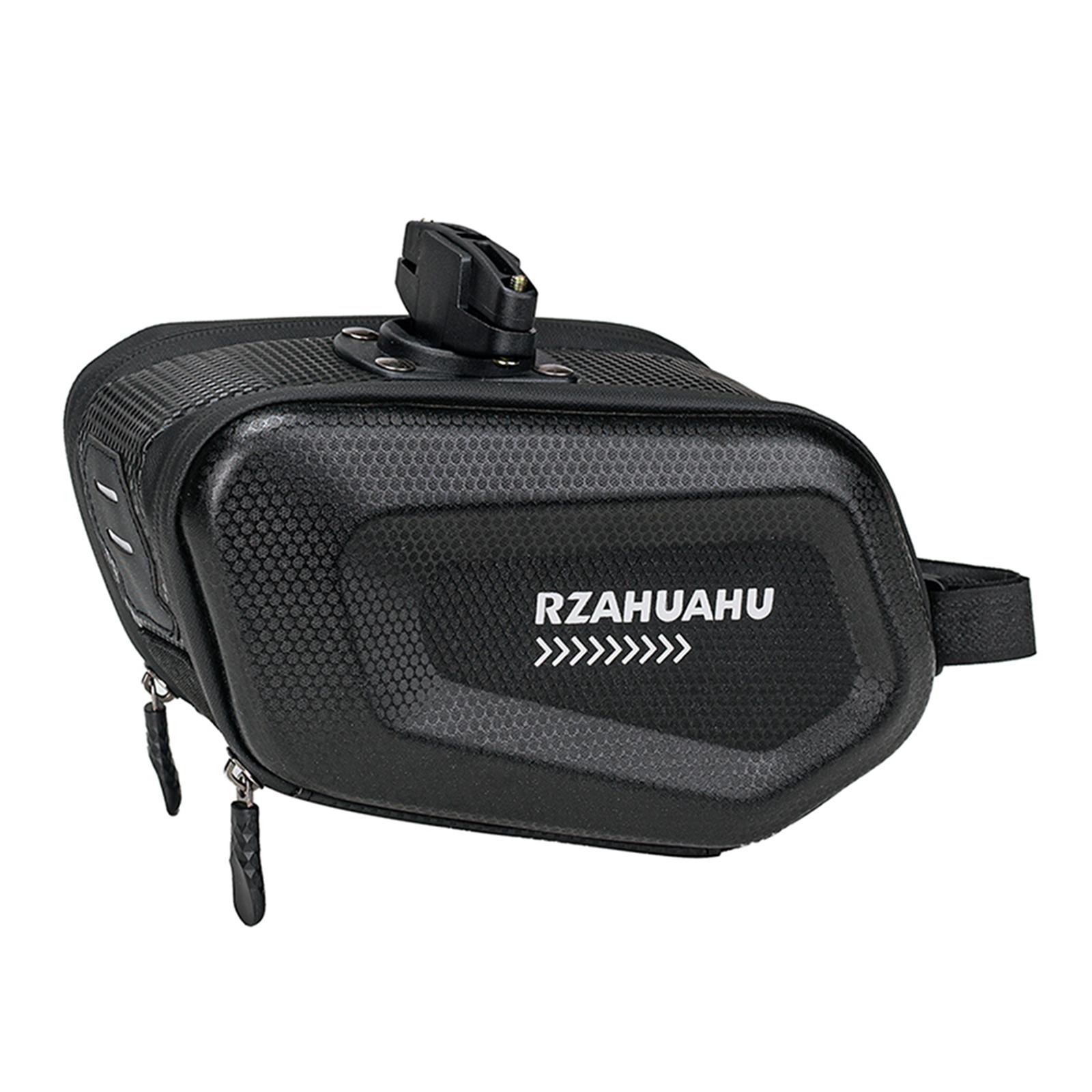 Fahrrad-Satteltasche, wasserdicht, Hartschale, Fahrrad-Untersitztasche, Fahrrad-Gepäckträgertasche schwarz