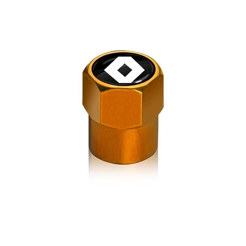 4 Stück/Set Auto Ventilkappenkappen Abdeckung Wasserdicht Autozubehör Für Renault Dacia Kangoo 2 Koleos 1 Modus Kadjar Captur Megane 1 2 3 4 Renault gold