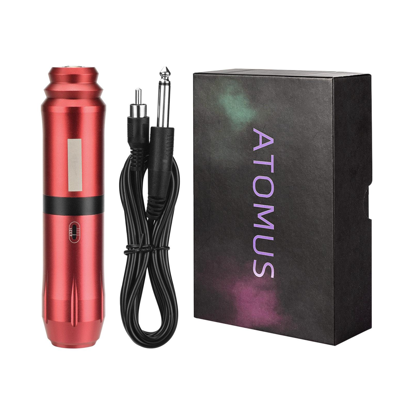 Aluminiumlegierung Rotary Tattoo Pen Tattoo Maschine Shader Liner Motor Netzkabel Kit für Künstler rot