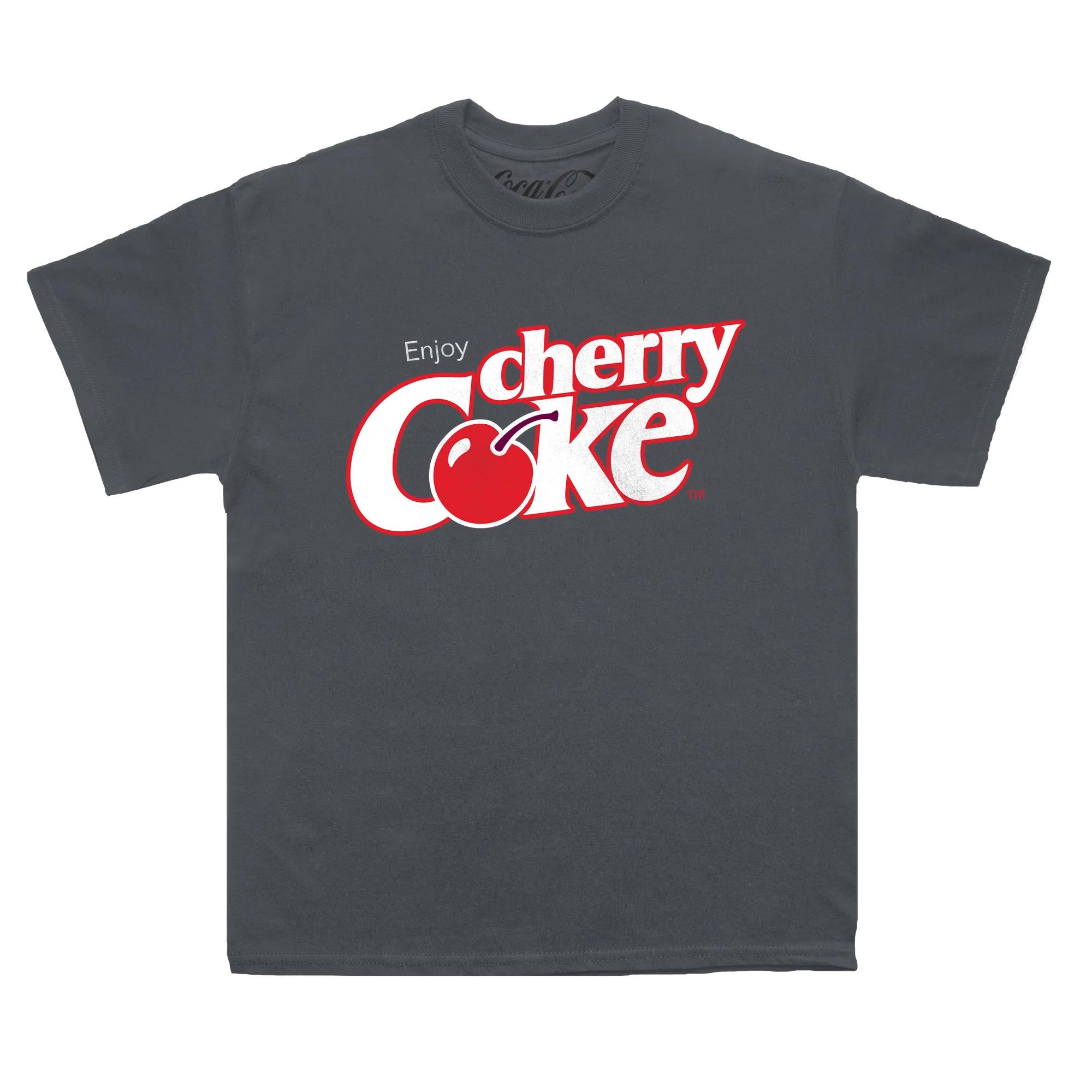 Coca-Cola Unisex-T-Shirt für Erwachsene, Cherry Coke XXL kohle