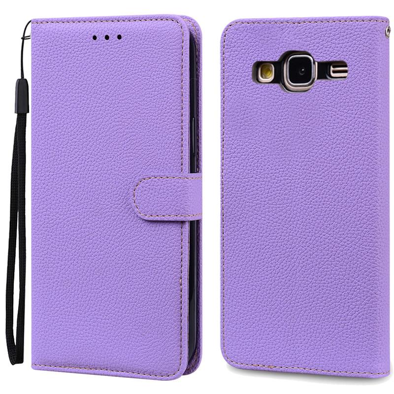 Für Samsung Galaxy J3 2016 Fall Flip Leder Abdeckung Für Samsung J3 2016 Fall Brieftasche Telefon Fall Für Samsung Galaxy J3 6 2016 J320F For Samsung J3 2016 licht lila