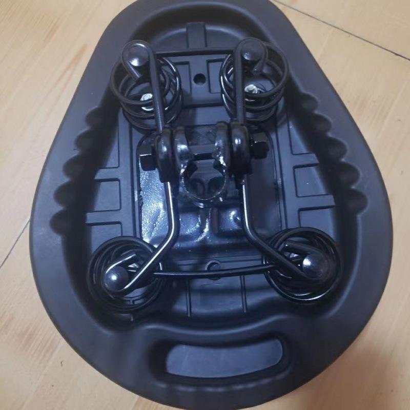 Universeller Elektrobike-Sattel mit fünf Federn & verdicktem Gummipolster Default black
