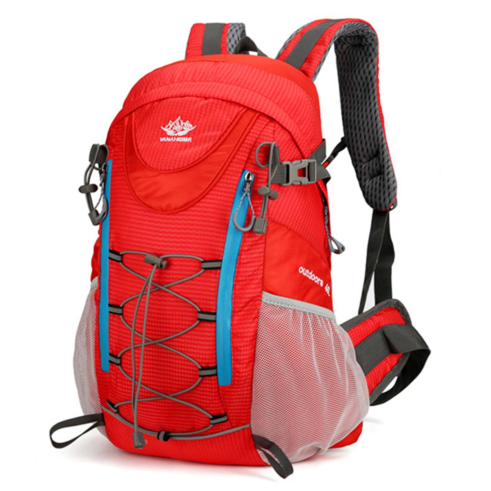 Wandern Reise Rucksack 40L Outdoor Wasser-Abweisend Camping Rucksack Trekking Rucksack Walking rot