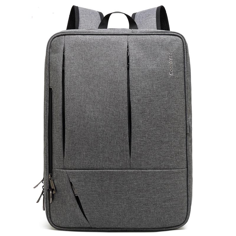 Herren Rucksack Cool Bell Männliche Umhängetasche & Messenger Bag & Handtasche 17/17,3 Zoll Laptop Rucksack Nylon Schwarz/Grau CB-5502 17.3 inch grau