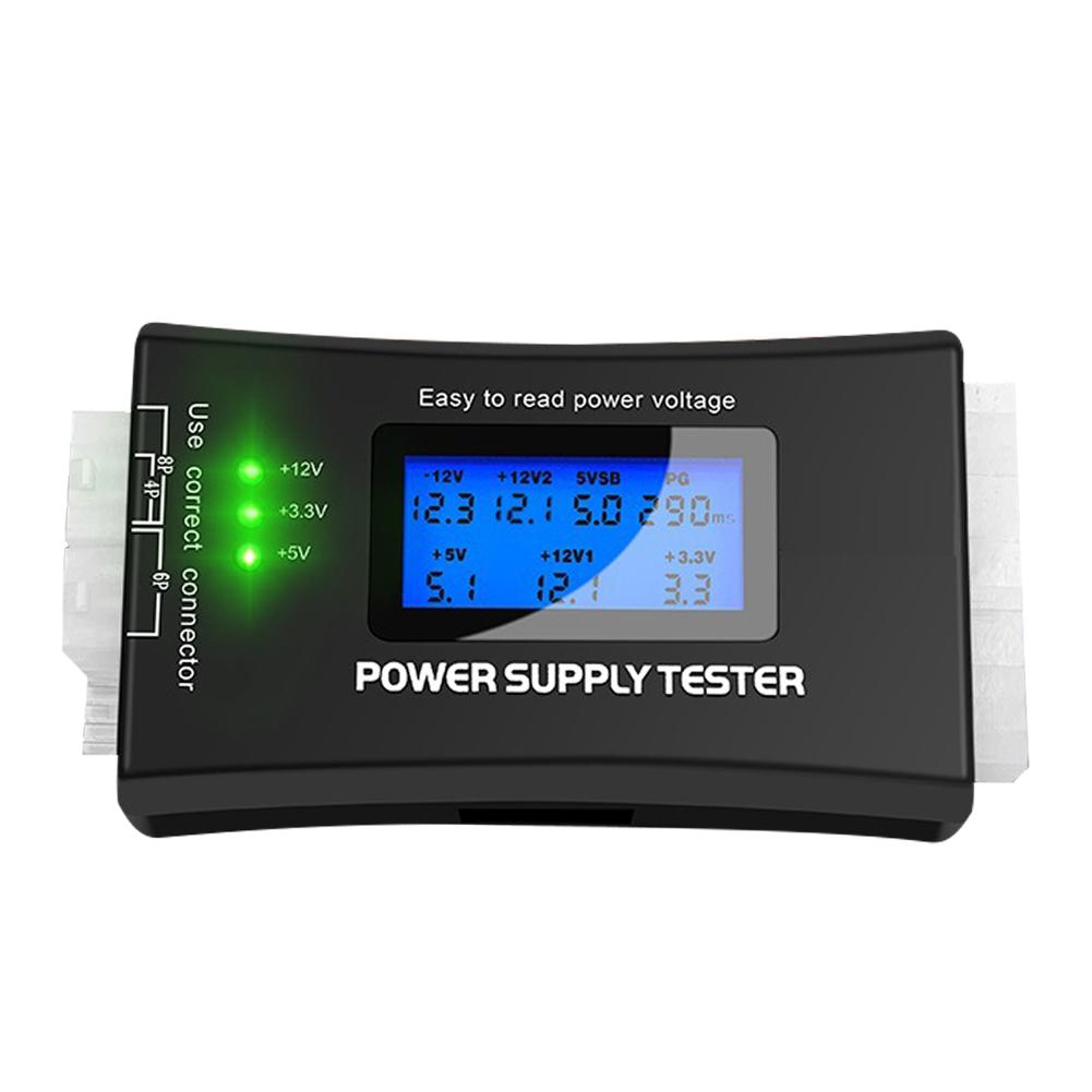 Tragbare ATX Power Erkennung Werkzeug Computer Host Power Signal Tester LCD Display Chassis Power bunt