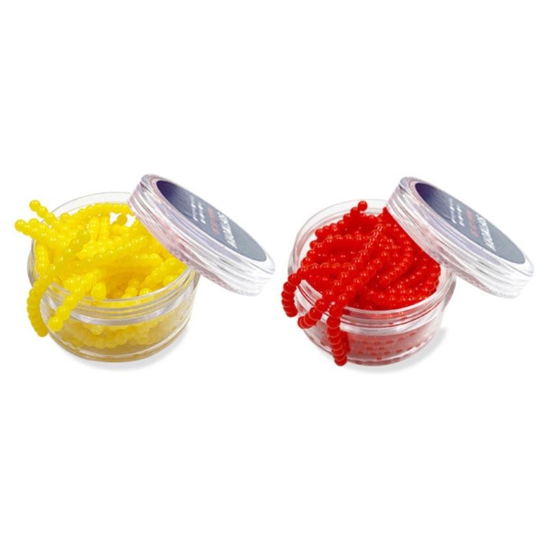 2 Boxen Weiche Angelköder Boilies Schwimmende Geruchskugel Perlen Futterspender Künstliche Karpfenköder Köderfischen Teil 3 mm