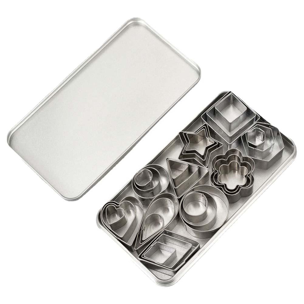 30 Teile/schachtel Edelstahl Zucker Keks Presse Stempel Embosser Cookie Cutter DIY Fondant Kuchen Form Gebäck Dekor Backen Zubehör