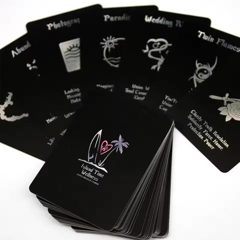 Inselzeit, Wellness, Liebe, Oracle-Karten, Tarot-Deck, Klärung und Ergänzungslesungen, ein 54-Karten-Deck gray