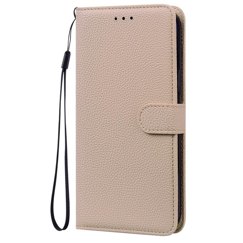 Klassische einfarbige Leder-Handyhülle für Samsung Galaxy A53 A13 A23 A33 A73 A52S 5G A12 A22 A32 A72 A51 A71 Hülle for Samsung A71 beige