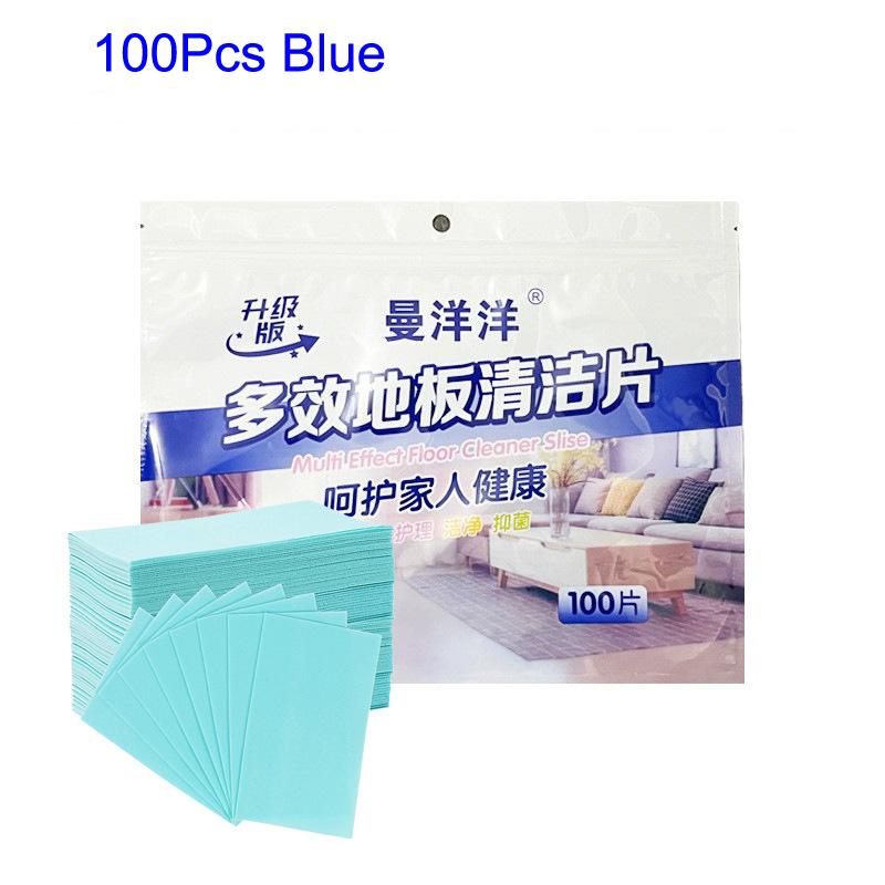 30/100 Stück Mehrzweck-Bodenreinigungstücher – Desinfizierend, aromatischer Duft – Einfache Reinigung für Fliesen- und Hartholzböden 100Pcs blau
