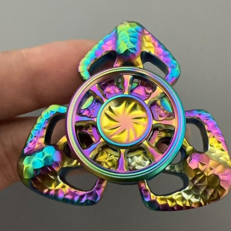 Metall Hand Fidget Spinner Roller Fingerspitze Drehend Kreisel Spitze EDC Stressabbau Spielzeug Erwachsene Anti Angst Autismus für Frauen