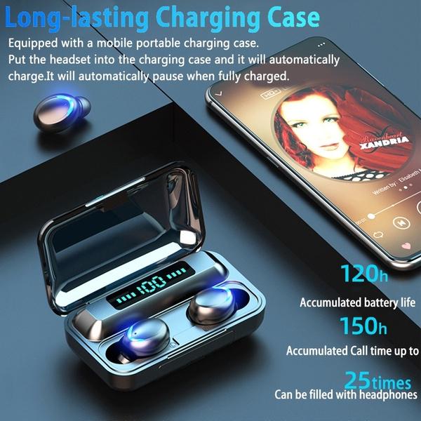 Bluetooth 5.0 CVC8.0 Rauschunterdrückung Stereo Wireless TWS Bluetooth Headset schwarz