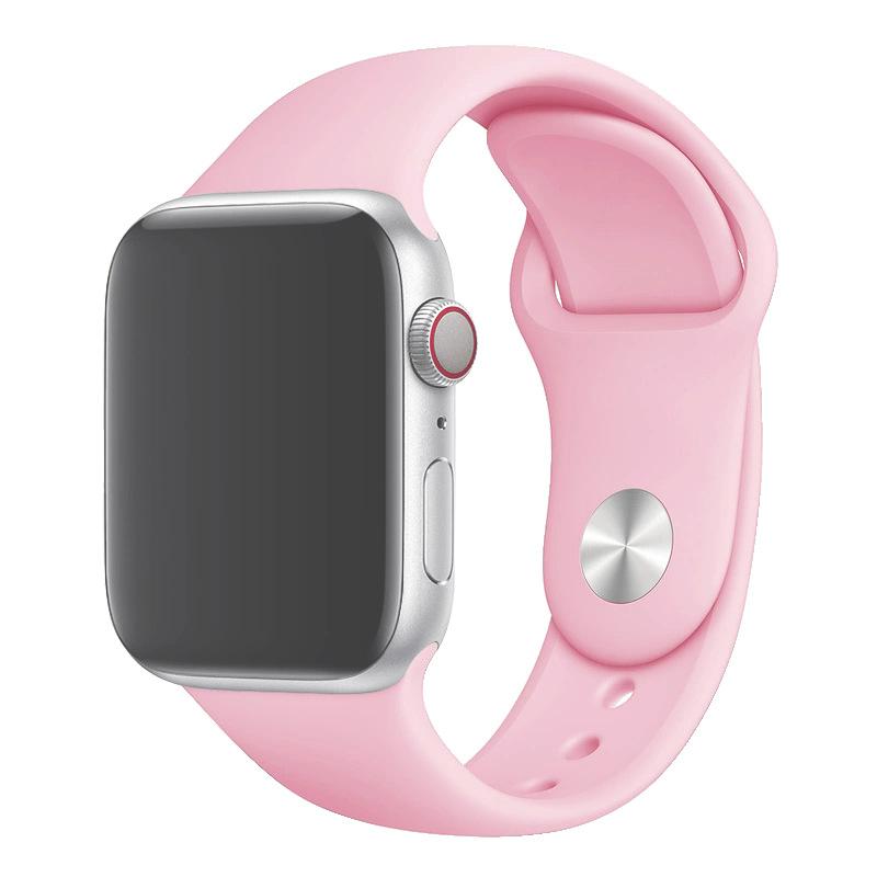 Silikon Sportarmband für Apple Watch Armband 49mm 46mm 44mm 41mm 45mm 42mm Pride Edition Armband Correa iWatch Serie 10 9 8 Ultra2 Armband 40mm 38mm 42 44 45 49 S10-46mm&M-L rosa