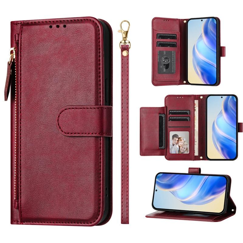 Flip Case für Blackview A52 Pro A53 Oscal Tiger 12 Modern Color 8 Wave 6C Shark 9 5G Leder Brieftasche Hülle Kartensteckplatz Tasche Reißverschlussgehäuse Blackview Oscal Modern 8